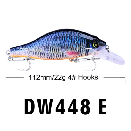 Wholesale 6 Color Plastic Artificial Lure Mino 11.2cm/22g 3D Slim Minnow Jig - Savage Gear