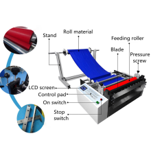 Automatic Thermal Paper Pet Pvc Bopp Tape Plastic Film Non Woven Fabric Eva Slitting Roll To Sheet Cutting Machine