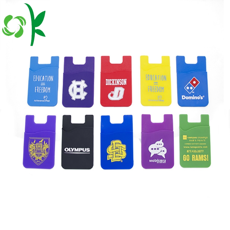 Customized Logo Printing Silicone Mobile Phone Case Wallet