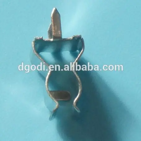 small flat metal clip and solar fuse clip