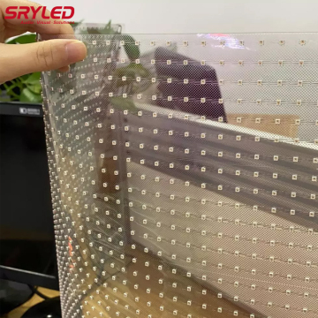 Transparent LED Film Screen, Thin Film Display, and Flexible Video Wall Panel: PH4-8 P6.5, PH5-10 P3.9-7.8 Specifications