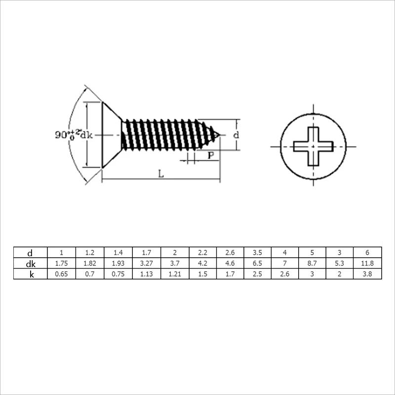 Phillips Countersunk Head Screw6 1