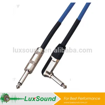 mono instrument cable, 6.35 jack guitar cable, right angle guitar cable
