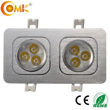 Epistar cob 2*3*3W square led grill light fixture with pure aluminum