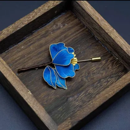 Antique non-legacy velvet brooch