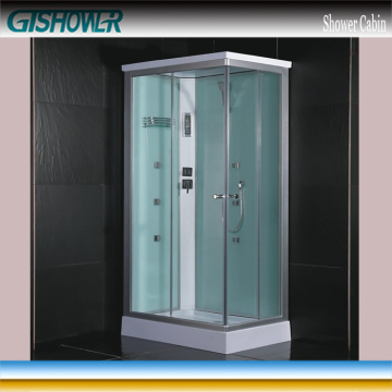Painted White Glass Small Shower Cabin (KF-T003)
