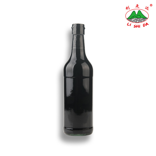 500ml Glass Bottle Less Salt Dark Soy Sauce