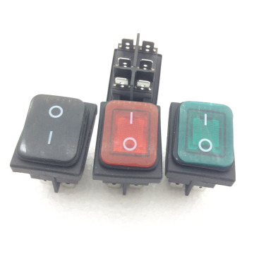 6Pin 2Position Waterproof Rocker Switch with Light KCD4