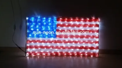 outdoor hanging motif light christmas street 2d motif flag light