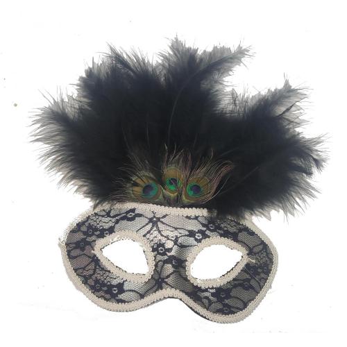 High Quality Feather Mask with Lace