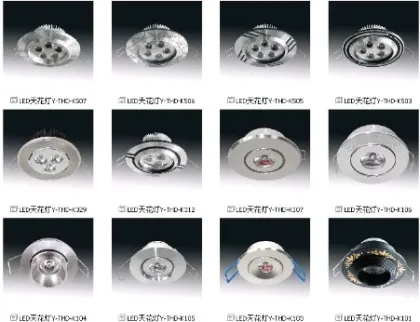 energy efficient indoor LED downlight