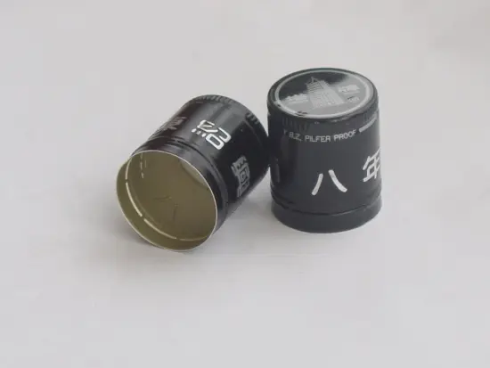 Non-Refillable Liquer Bottle Caps Aluminum-Plastic Closures