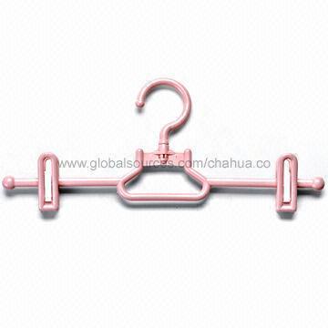 Plastic hanger for pants with 2 pegs