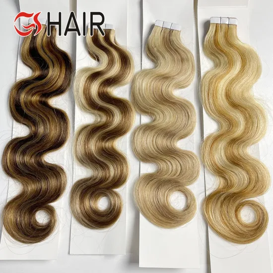 GS Vietnamese Tape-In Human Hair Extensions 100% Remy Virgin Adhesive Bundles