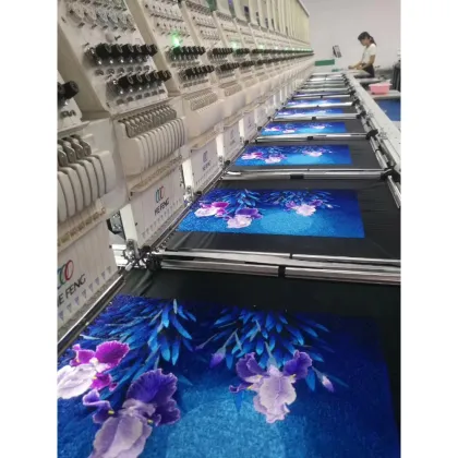 Similar look Tajima flat embroidery machine