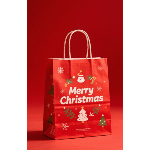 Paper christmas handbag for gift