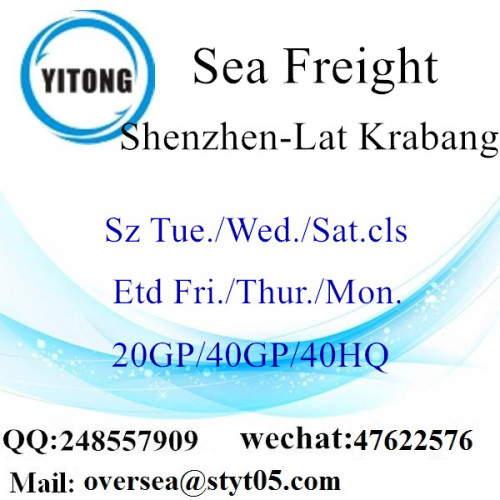 Envio de frete marítimo do porto de Shenzhen para Lat Krabang
