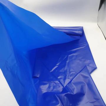 Blue heat sealable soft PVC film