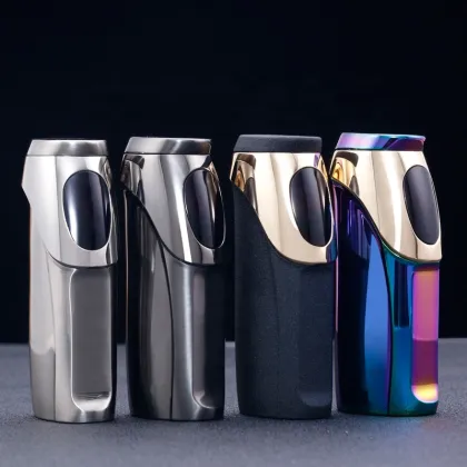 JOBON Luxury Windproof USB Rechargeable Metal Cigarette & Cigar Torch Lighter - Customizable