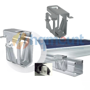Anti-Theft Snap Clip for Framed PV Module Ground Mounting