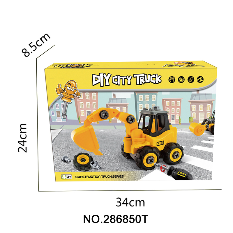 286850t Diy Truck Engineering Toys