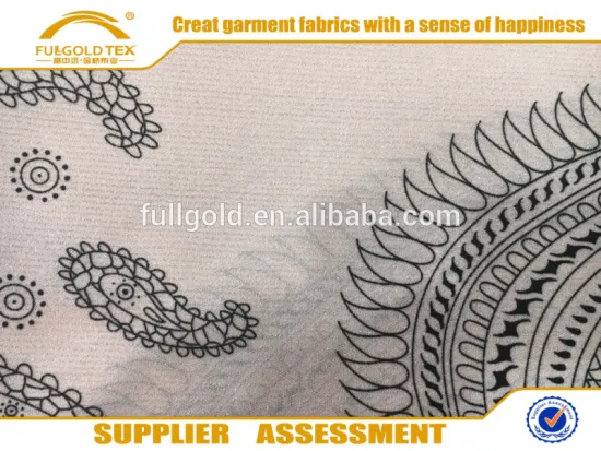 Chiffon Fabric Flower Fabric With Flocking For Woman's Garment