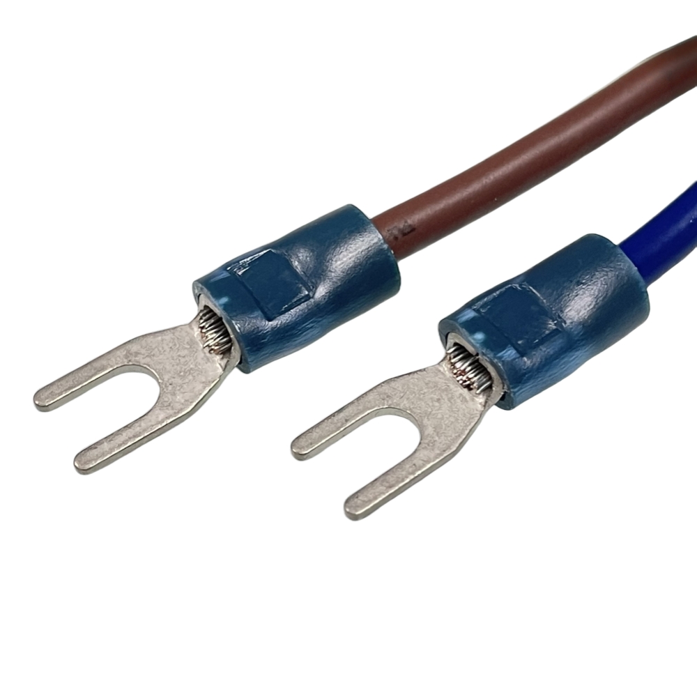 spade terminal to 250 medical cable setup