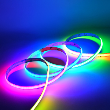 Programmable COB RGB LED Strip Lights: 24V, IP67, CRI 95, Addressable Smart Pixels
