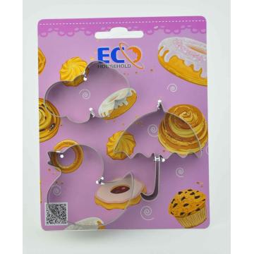 biscuits d&#39;acier inoxydable moule 3pcs