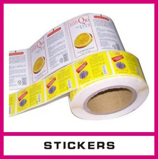 Hot sale custom label printing,round stickers on roll