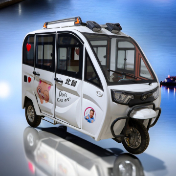 Fully enclosed electric tricycle