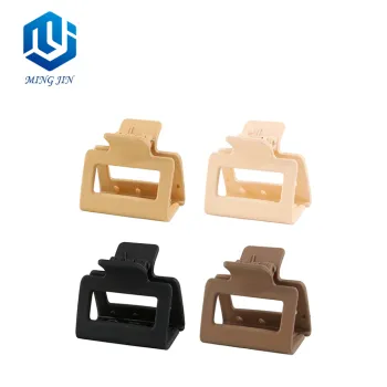 Matte Candy Color Strong Hold Plastic Square Hair Claw Clip for Women - Wholesale