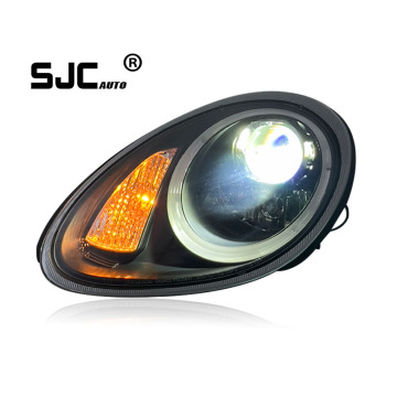 SJC Auto Fit For Porsche 987 Headlights Assembly Cayman 2004-2008 Upgrade New Lens Modification Car Headlights