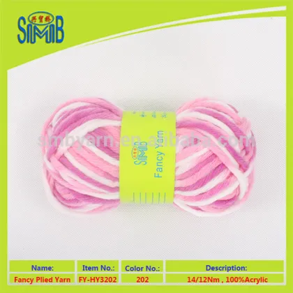 oeko tex acrylic knitting yarn wholesalers from China supply super value yarn 100% acrylic scarf yarn