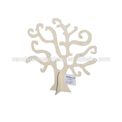 plywood unfinished wooden christmas tree ornament