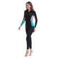 Giacca da muta in neoprene con zip da donna in pelle marina