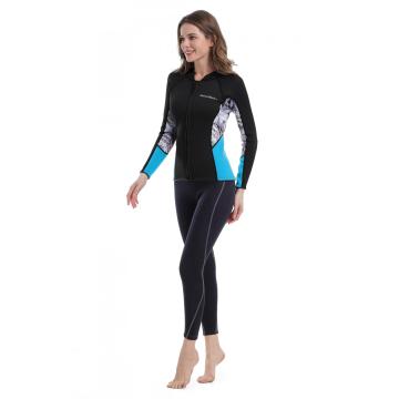 Wetsuit Jaket Zip Depan Wanita Kulit 2mm