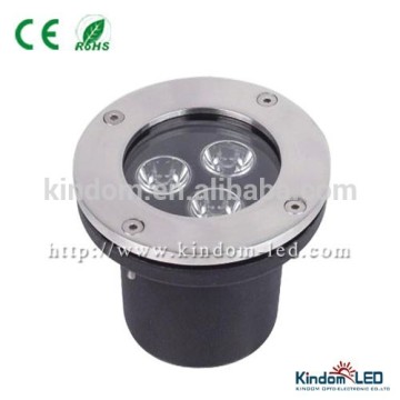12V/230V 3W Round Led Inground Light 100XH90mm 250LM CE RoHS