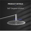 Paquete de ducha de doble función termostática de montaje de pared único