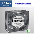 Crown de venta caliente 8025 DC Axial ventilador