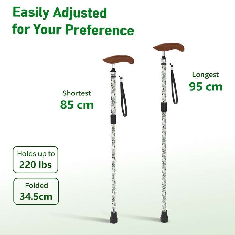Adjustable Carbon Fiber Walking Cane for Disabled Users - View 6