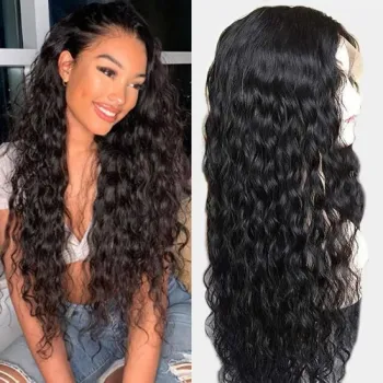 VIYA Water Wave Wig Natural Hairline 13x4 Lace Front Wigs With Baby Hair 100% Virgin Human Hair
