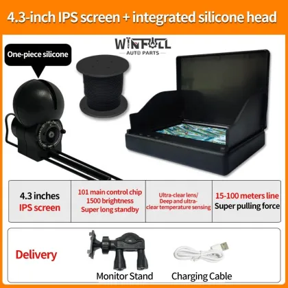 Ultra-Clear 4.3-Inch Waterproof Fish Finder with Night Vision and Deep Probe