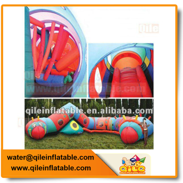 Bounce House Inflatable Kids Indoor Outdoor Tunnel Slider Jumper Climb Tunnel Fun Play