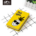 Padrão de fruta personalizada Caderno de capa de metal amarelo Diário de capa dura para meninas