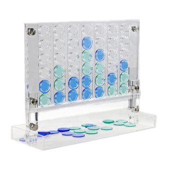 Acrylic 4 In A Row Game Set Blue