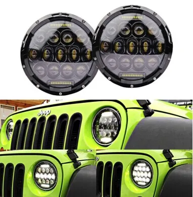 7inch led headlight 75w headlight high low beam 7 inch headlight