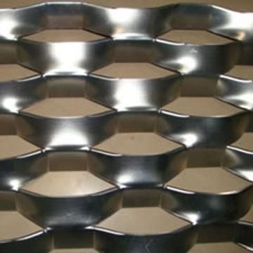 Aluminum expanded metal with aluminum plate or aluminium magnesium alloy plate