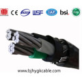 Cable eléctrico de aluminio de PVC de aislamiento de PVC de 1000 V Cables eléctricos