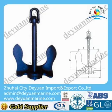 Marine Anchor CCS certificate Ship Anchor AC-14 hhp stockless anchor
